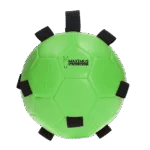 Míč na hraní pro koně s elastickými poutky, 19 cm, zelený – Excellent Horse Fun Play Ball - Obrázek 2