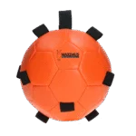 Hračka pro koně, míč s elastickými pásky, 19 cm, oranžová – Excellent Horse Fun Play Ball - Obrázek 2