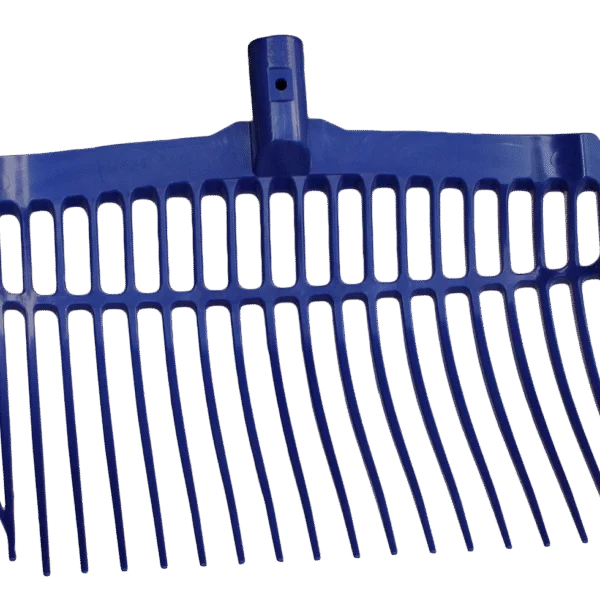 Plastové vidle na hnůj bez násady, modré, 41 x 36 x 11 cm – Vplast
