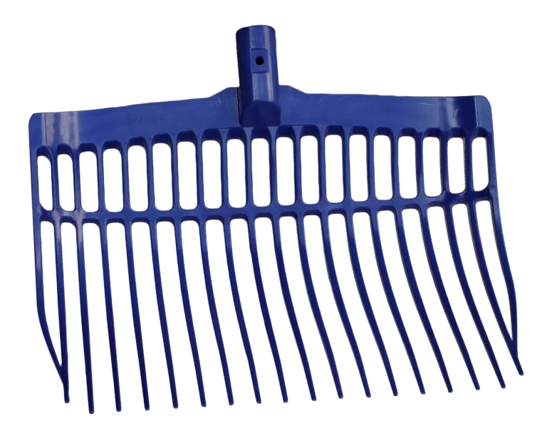 Plastové vidle na hnůj bez násady, modré, 41 x 36 x 11 cm – Vplast
