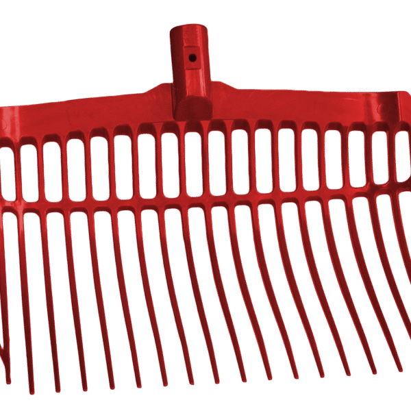 Plastové vidle na hnůj bez násady, červené, 41 x 36 x 11 cm – Vplast