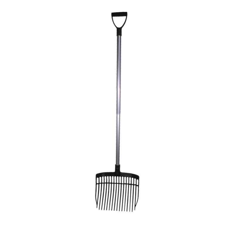 Plastové vidle na hnůj s hliníkovou násadou 115 cm, černé – Vplast