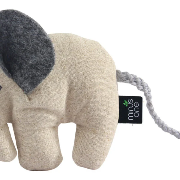 Hračka pro kočky ve tvaru slona s kočičí šantou, 9,5 x 8,5 x 2,5 cm – Minus One Docile Buddy Cat Toy Elephant