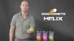 Míček pro psy s automatickým pohybem a zvuky zvířat, růžový – Dog Comets Helix - Obrázek 3