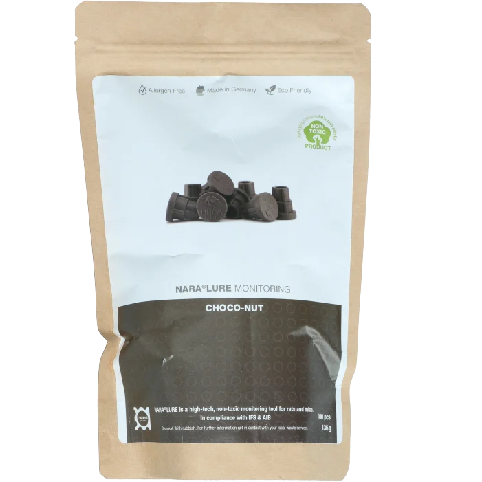 NARA0113.png Plastová návnada pro myši a krysy s čokoládovým aroma, 100 kusů – Nara Lure - Obrázek 1