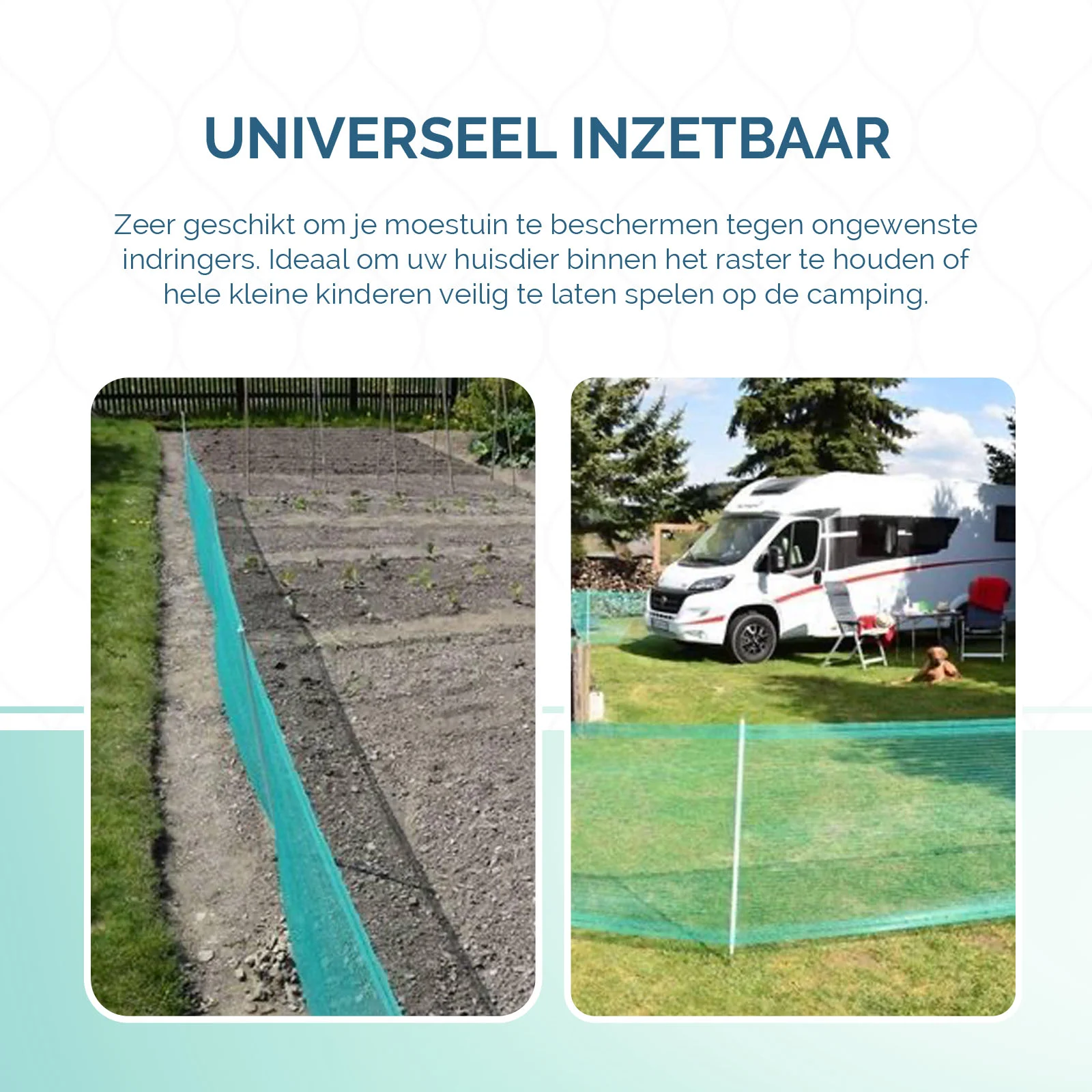 Zahradní ohradní síť s oky 0,5 cm, výška 80 cm, délka 20 m – Euro-Netz Universal - Obrázek 4