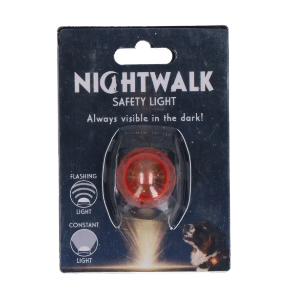 Bezpečnostní světýlko na obojek pro psa, oranžové, 2 režimy svícení – Nightwalk Safety Light
