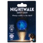 Bezpečnostní světýlko na obojek pro psa, modré, 2 režimy svícení – Nightwalk Safety Light