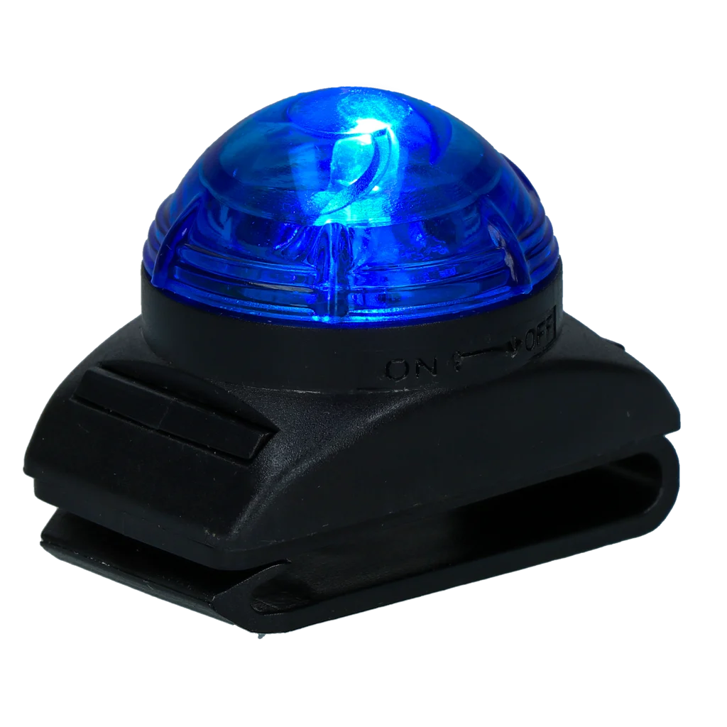 Bezpečnostní světýlko na obojek pro psa, modré, 2 režimy svícení – Nightwalk Safety Light - Obrázek 3