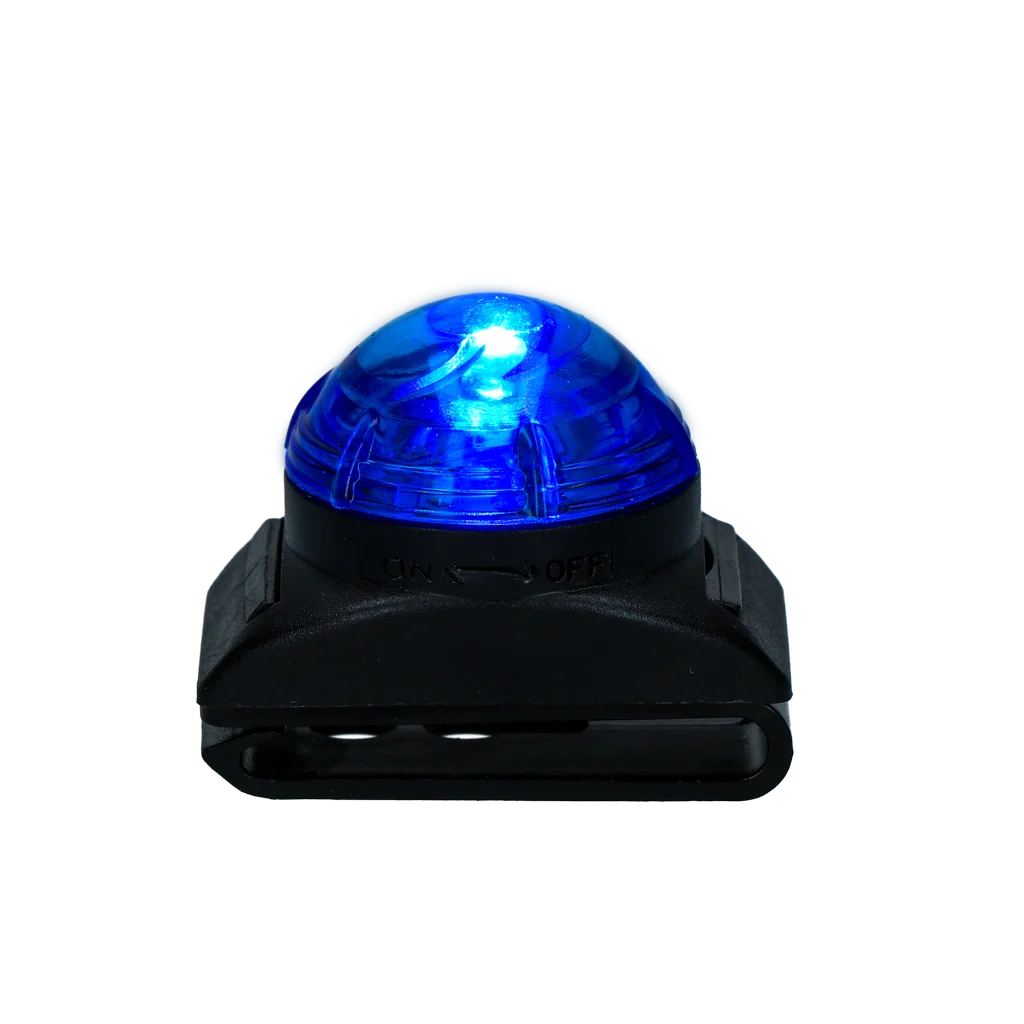 Bezpečnostní světýlko na obojek pro psa, modré, 2 režimy svícení – Nightwalk Safety Light - Obrázek 4
