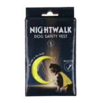 Bezpečnostní vesta pro psy s reflexními prvky a zapínáním na suchý zip, žlutá, S – Nightwalk Safety Vest