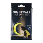 Bezpečnostní vesta pro psy s reflexními prvky a zapínáním na suchý zip, žlutá M – Nightwalk Safety Vest