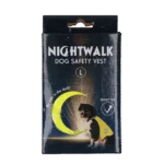 Bezpečnostní vesta pro psy s reflexními prvky a zapínáním na suchý zip, žlutá L – Nightwalk Safety Vest
