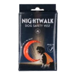 Bezpečnostní vesta pro psy s reflexními prvky a zapínáním na suchý zip, oranžová, M – Nightwalk Safety Vest