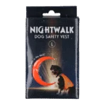 Bezpečnostní vesta pro psa s reflexními prvky a zapínáním na suchý zip, oranžová, L – Nightwalk Safety Vest