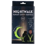Bezpečnostní postroj s LED osvětlením, nastavitelný, žlutý – Nightwalk Human Safety Harness