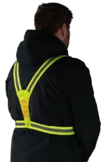 Bezpečnostní postroj s LED osvětlením, nastavitelný, žlutý – Nightwalk Human Safety Harness - Obrázek 4