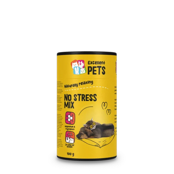 Doplňkový prášek pro psy a kočky při stresu, 100 g – Excellent Pets No Stress Mix