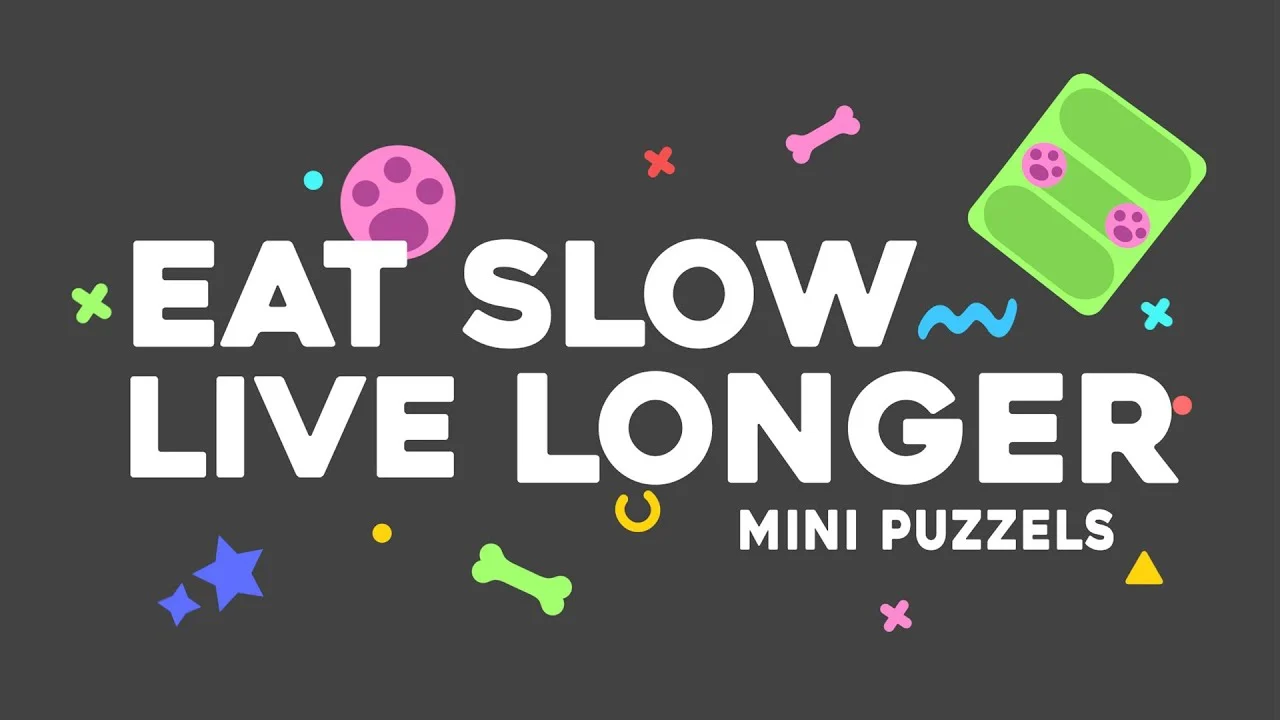 Hlavolam pro psy na granule a pamlsky, 13 x 19 cm – Eat Slow Live Longer Mini Puzzle Crazy River - Obrázek 4