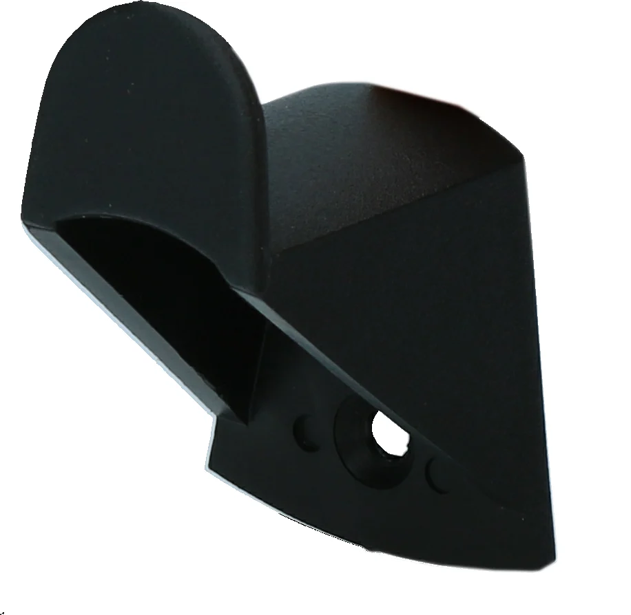 OPHA005.jpg Plastový háček na zavěšení ohlávek, černý, 3,5 x 3 cm – Vplast - Obrázek 1