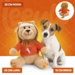 Plyšový lev pro psy, oranžový, 28 cm – Holland oranžový lev M - Obrázek 5
