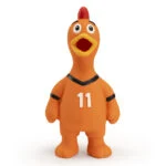 Hračka pro psy ve tvaru kuřete z latexu, oranžová – Holland WK kuře