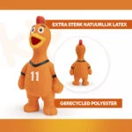 Hračka pro psy ve tvaru kuřete z latexu, oranžová – Holland WK kuře - Obrázek 3