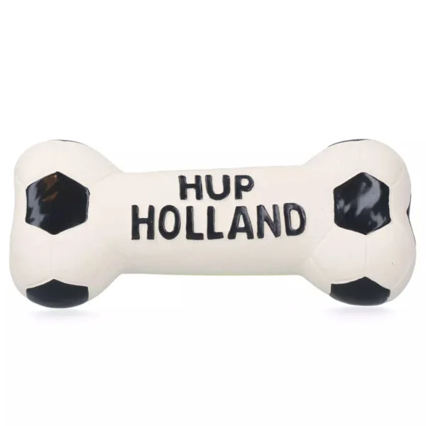 Latexová hračka pro psa ve tvaru kosti, oranžová – Holland WK Bot