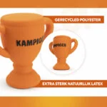 Latexová hračka pro psa ve tvaru poháru, oranžová – Holland WK Beker - Obrázek 3