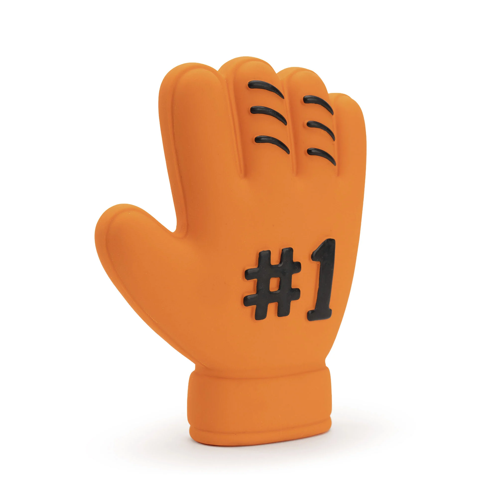 Hračka pro psa ve tvaru rukavice z latexu, oranžová – Holland WK Handschoen - Obrázek 1