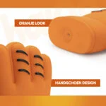 Hračka pro psa ve tvaru rukavice z latexu, oranžová – Holland WK Handschoen - Obrázek 5