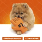 Hračka pro psa ve tvaru rukavice z latexu, oranžová – Holland WK Handschoen - Obrázek 6