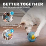 Žlutý krmný míček z TPE 6 x 6 cm – Outward Hound (Kyjen) Orbee-Tuff Nooks - Obrázek 6