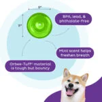 Pamlsková hračka pro psy z TPE – Outward Hound Orbee-Tuff Snoop - Obrázek 5