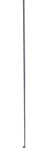 Krokový sloupek z pružinové oceli s hákem, bílý, 110 cm – ZoneGuard