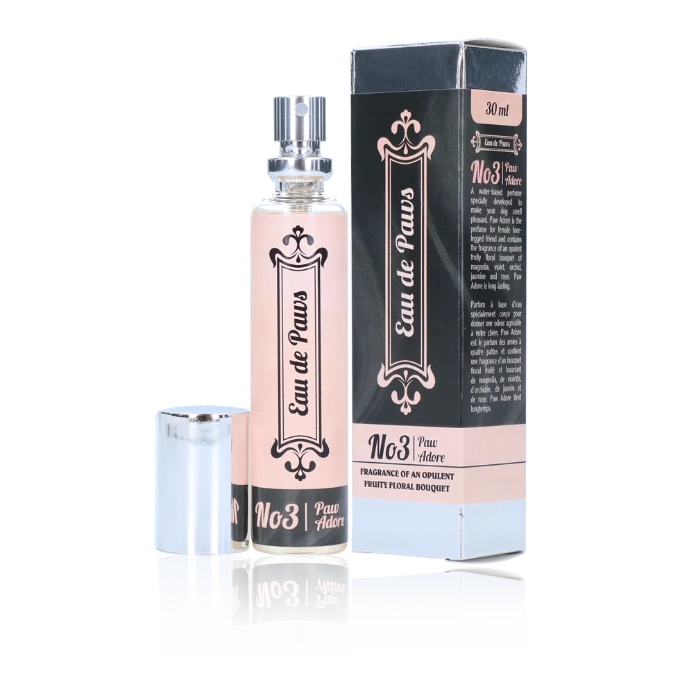 Parfém pro psy s magnolií a růží, 30 ml – Eau de Paws No3 Paw Adore - Obrázek 1