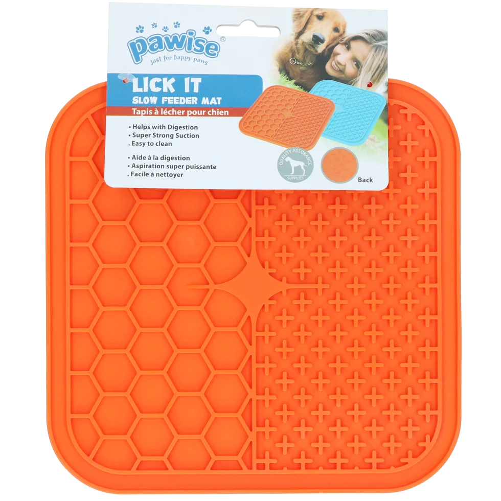 Lízací podložka pro psy s přísavkami, 21 x 21 cm, mix barev – Pawise Dog Lick Mat - Obrázek 1