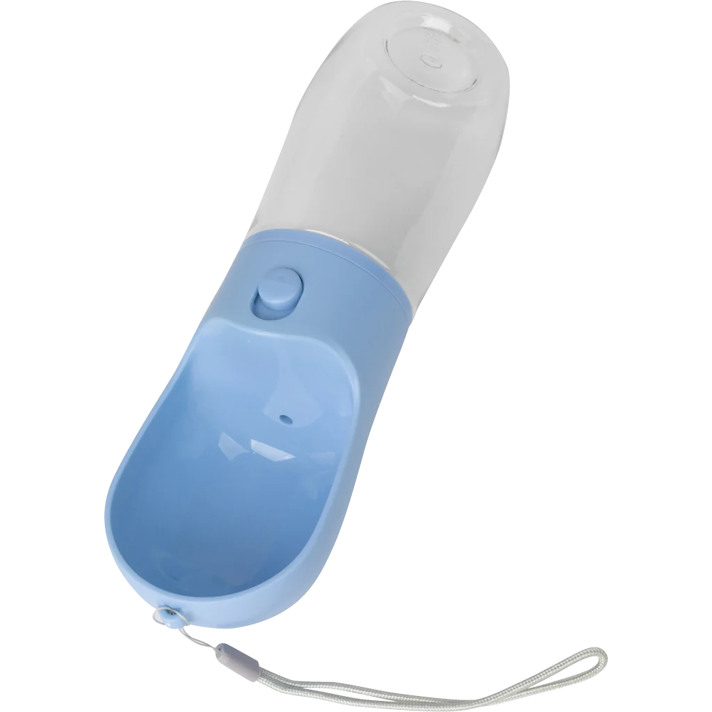 PAWI11205.png Cestovní láhev na vodu s tlačítkem a miskou 380 ml – Pawise Water Bottle - Obrázek 1