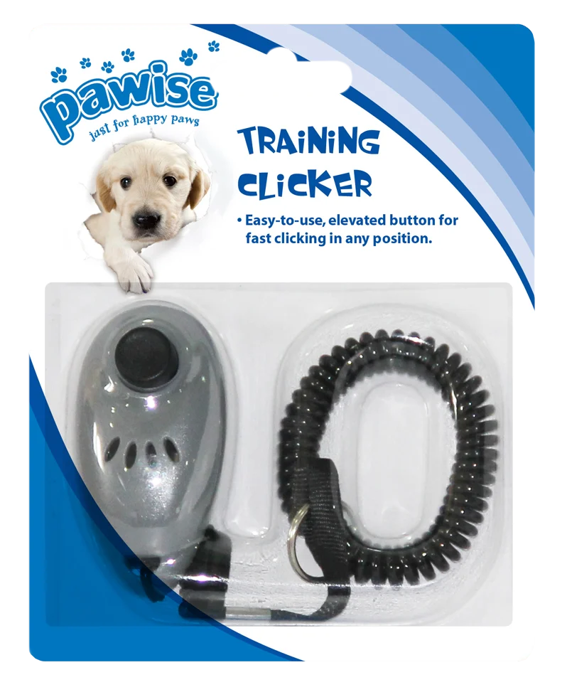 Klikr pro psy s upevněním na zápěstí nebo na vodítko – Pawise Training Clicker - Obrázek 1