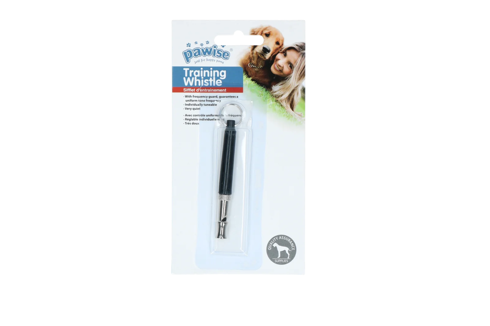 Píšťalka pro psy s jemným zvukem, černá, 8 cm – Pawise Dog Training Whistle - Obrázek 1