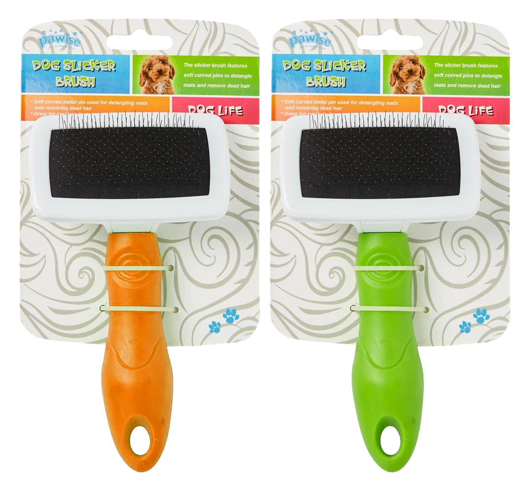 Slicker kartáč pro psy s měkkými hroty, 11 cm – Pawise Dog Slicker Brush M - Obrázek 1
