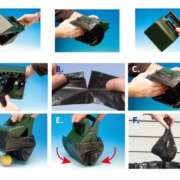Lopatka na psí exkrementy na trávu a chodník, s 12 sáčky, 13,6 x 19 cm – Pawise Waste Scooper