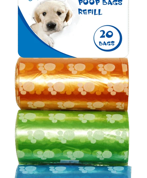 Náhradní sáčky na psí exkrementy, 3 role po 20 kusech – Pawise Refill Poop Bag 3-Pack