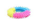 Hračka pro psy ve tvaru kroužku v duhových barvách – Pawise Rainbow World Ring S