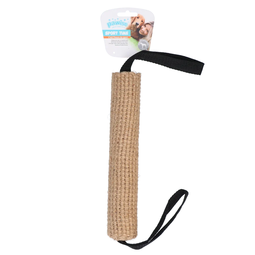 Jutový aportovací válec s poutky 25 cm – Pawise Jute Biting Roll - Obrázek 1