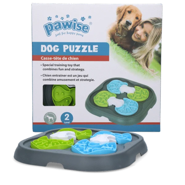 Psí hlavolam s posuvnými krytkami, 34 x 34 cm – Pawise Dog Puzzle
