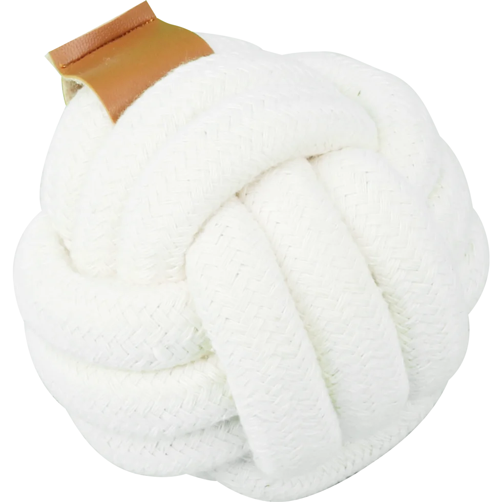 Bavlněný míček pro psy z lana, Ø 9 cm – Pawise Premium cotton toy Ball - Obrázek 1