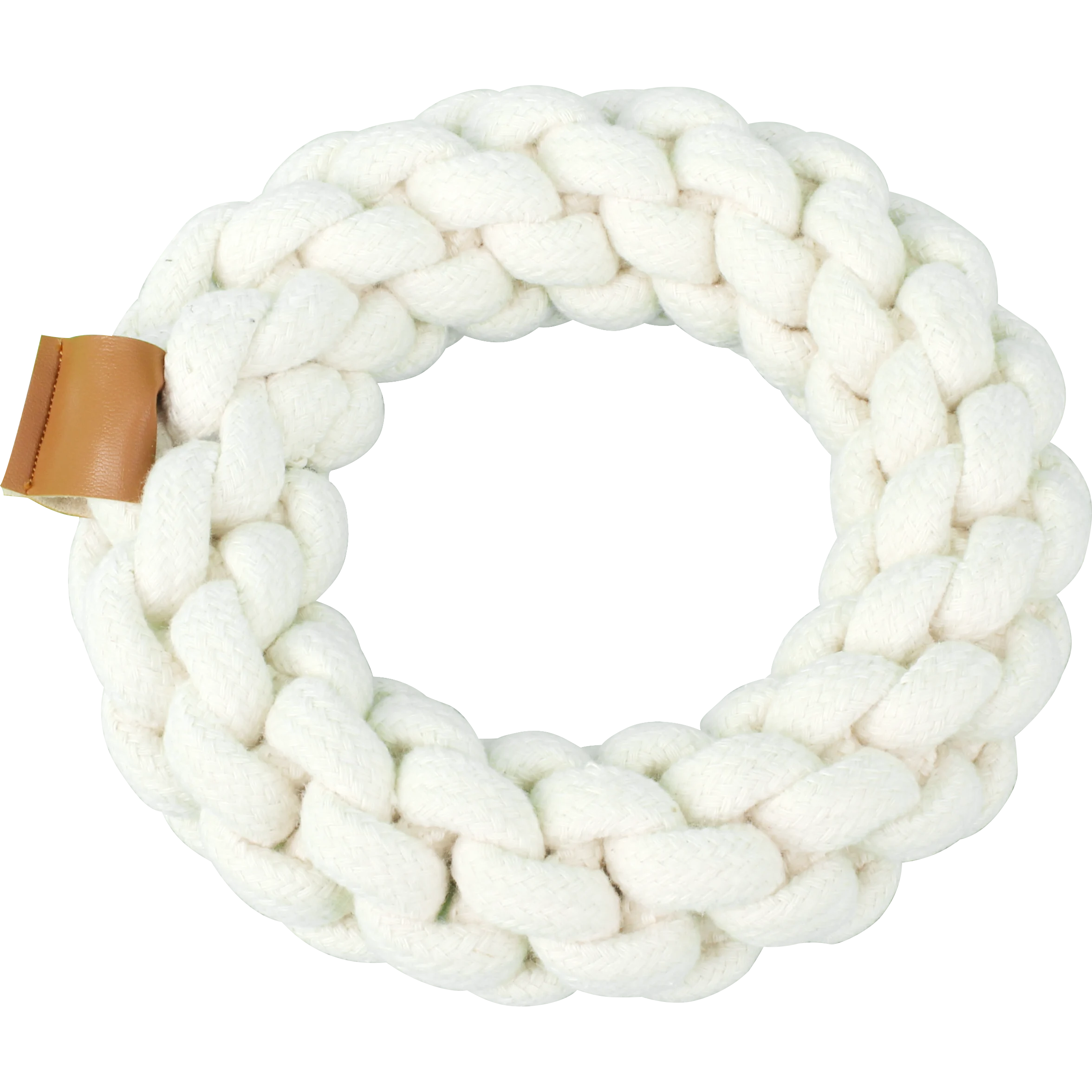 PAWI14858.png Bavlněný provazový kruh pro psa, béžový – Pawise Premium Cotton Toy Ring - Obrázek 1