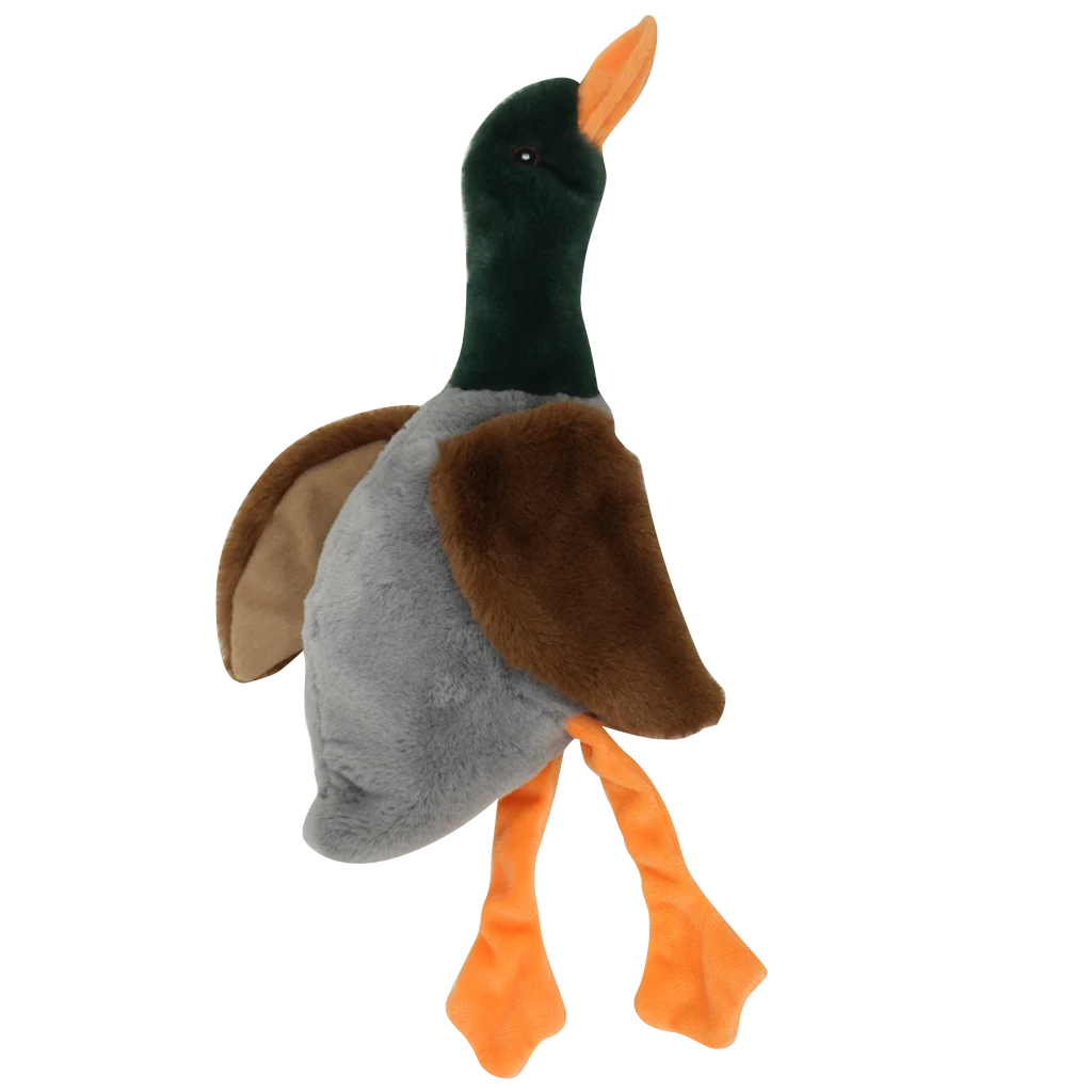 PAWI15090.png Plyšová kachna pro psy bez výplně s pískátkem, 37 cm – Pawise Stuffless Duck With Big Squeaker - Obrázek 1