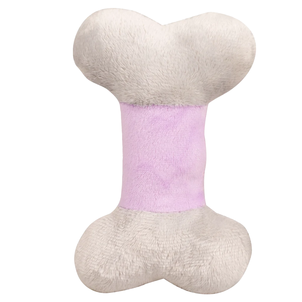 Plyšová hračka pro psy ve tvaru kosti s pískátkem pro štěňata – Pawise Puppy Life Bone - Obrázek 1